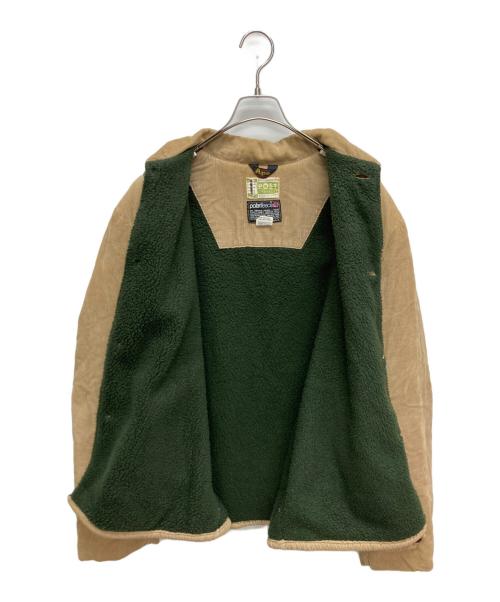 A BATHING APE（ア ベイシング エイプ）A BATHING APE (ア ベイシング エイプ) POST O'ALLS (ポストオーバーオールズ) コーデュロイpolarfleeceブルゾン ブラウン サイズ:SIZE Lの古着・服飾アイテム