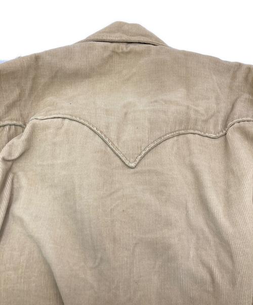 A BATHING APE（ア ベイシング エイプ）A BATHING APE (ア ベイシング エイプ) POST O'ALLS (ポストオーバーオールズ) コーデュロイpolarfleeceブルゾン ブラウン サイズ:SIZE Lの古着・服飾アイテム