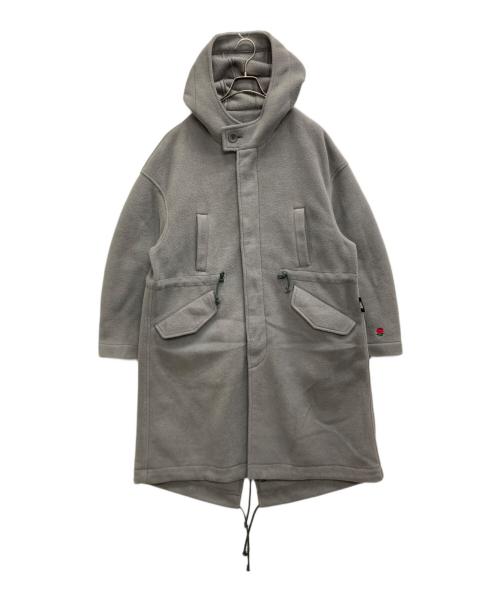 UNDERCOVER（アンダーカバー）UNDERCOVER (アンダーカバー) ポーラフリースパッチプリントモッズコート グレー サイズ:SIZE 1の古着・服飾アイテム