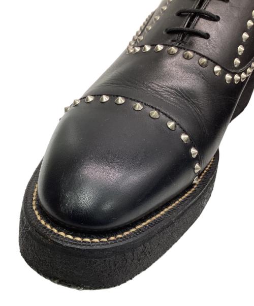 foot the coacher（フットザコーチャー）foot the coacher (フットザコーチャー) ラバーソールスタッズシューズ ブラック サイズ:SIZE 10の古着・服飾アイテム
