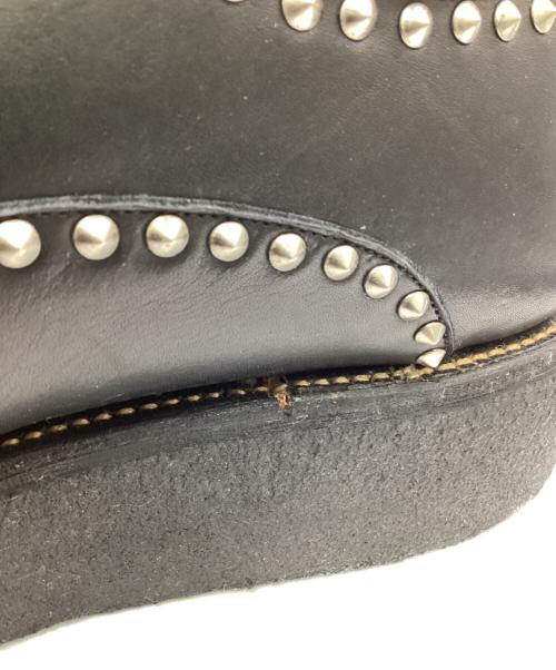 foot the coacher（フットザコーチャー）foot the coacher (フットザコーチャー) ラバーソールスタッズシューズ ブラック サイズ:SIZE 10の古着・服飾アイテム