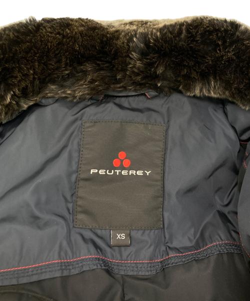 PEUTEREY（ピューテリー）PEUTEREY (ピューテリー) HURRICANE JP FUR/ラビットファーダウンコート ネイビー サイズ:XSの古着・服飾アイテム