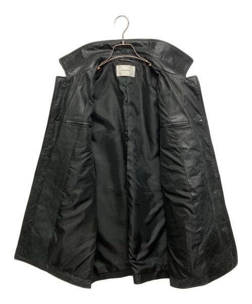 MAISON SPECIAL（メゾンスペシャル）MAISON SPECIAL (メゾンスペシャル) Buffalo Crack Leather Dress-Over Car Coat/バッファローレザードレスオーバーカーコート ブラック サイズ:SIZE 1の古着・服飾アイテム