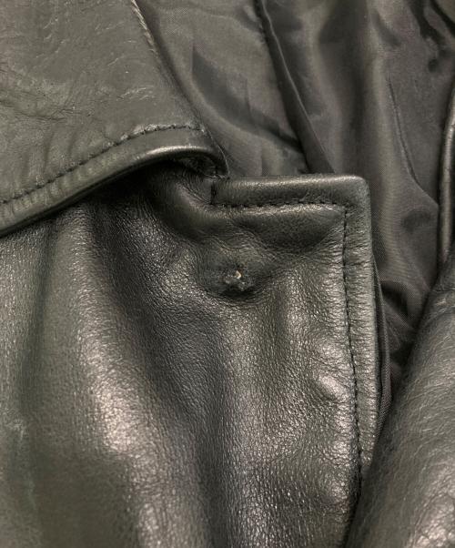 MAISON SPECIAL（メゾンスペシャル）MAISON SPECIAL (メゾンスペシャル) Buffalo Crack Leather Dress-Over Car Coat/バッファローレザードレスオーバーカーコート ブラック サイズ:SIZE 1の古着・服飾アイテム