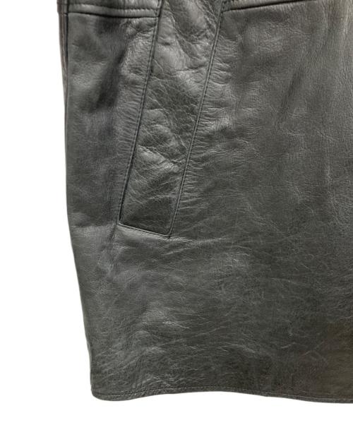 MAISON SPECIAL（メゾンスペシャル）MAISON SPECIAL (メゾンスペシャル) Buffalo Crack Leather Dress-Over Car Coat/バッファローレザードレスオーバーカーコート ブラック サイズ:SIZE 1の古着・服飾アイテム