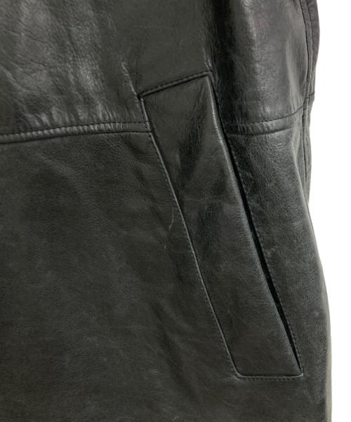 MAISON SPECIAL（メゾンスペシャル）MAISON SPECIAL (メゾンスペシャル) Buffalo Crack Leather Dress-Over Car Coat/バッファローレザードレスオーバーカーコート ブラック サイズ:SIZE 1の古着・服飾アイテム