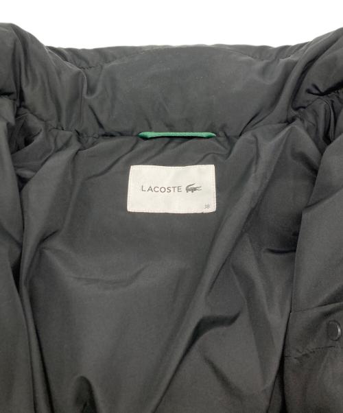 LACOSTE（ラコステ）LACOSTE (ラコステ) バックステッチダウンジャケット ブラック サイズ:SIZE 38の古着・服飾アイテム