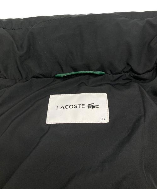 LACOSTE（ラコステ）LACOSTE (ラコステ) バックステッチダウンジャケット ブラック サイズ:SIZE 38の古着・服飾アイテム
