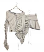 ACCOX ACXアクコックス）の古着「レッグ付きセットアップ」｜グレー