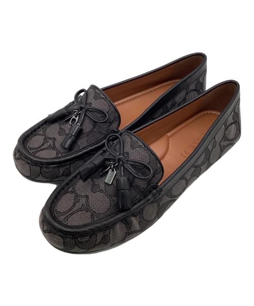 COACH（コーチ）COACH (コーチ) モイラ ローファー シグネチャー ブラック サイズ:SIZE 6Cの古着・服飾アイテム