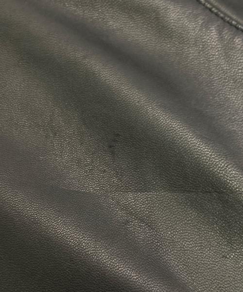 Eddie Bauer（エディーバウアー）Eddie Bauer (エディーバウアー) ラムレザーフーデッドジャケット ブラック サイズ:SIZE XXL TALLの古着・服飾アイテム