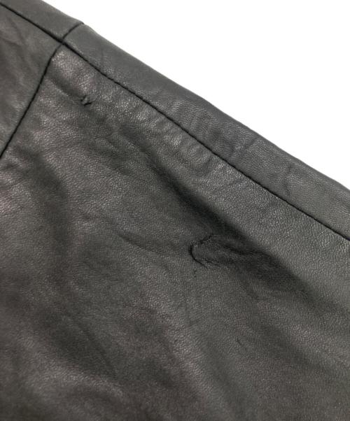 Eddie Bauer（エディーバウアー）Eddie Bauer (エディーバウアー) ラムレザーフーデッドジャケット ブラック サイズ:SIZE XXL TALLの古着・服飾アイテム