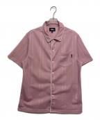 stussyステューシー）の古着「メッシュシャツ」｜ピンク