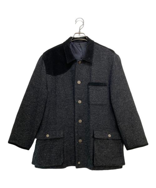 PAPAS（パパス）PAPAS (パパス) コーデュロイウールジャケット グレー サイズ:Mの古着・服飾アイテム