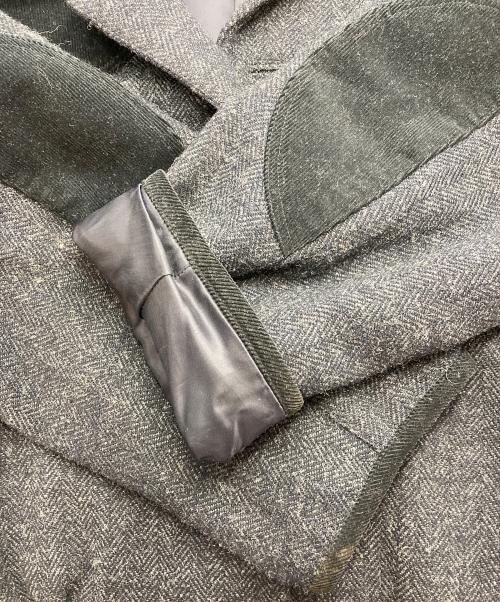PAPAS（パパス）PAPAS (パパス) コーデュロイウールジャケット グレー サイズ:Mの古着・服飾アイテム