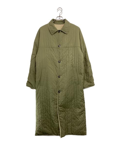 KENZO（ケンゾー）KENZO (ケンゾー) リバーシブル コーデュロイコート ベージュ×カーキ サイズ:Sの古着・服飾アイテム