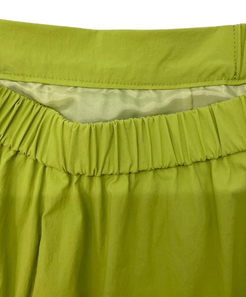 allureville（アルアバイル）allureville (アルアバイル) バイヤス切替ギャザースカート 黄緑 サイズ:SIZE1の古着・服飾アイテム