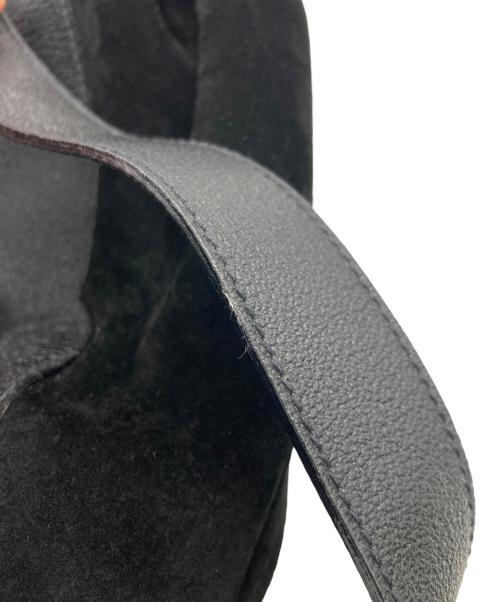 GUCCI（グッチ）GUCCI (グッチ) スウェードレザーコンビバンブーリュック ブラックの古着・服飾アイテム