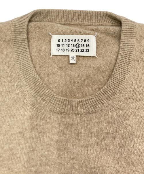 Maison Margiela（メゾンマルジェラ）Maison Margiela (メゾンマルジェラ) カシミア ニットセーター ベージュ サイズ:SIZE XLの古着・服飾アイテム