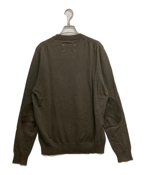 Maison Margiela（メゾンマルジェラ）Maison Margiela (メゾンマルジェラ) エルボーパッチニット グリーン サイズ:SIZE XLの古着・服飾アイテム