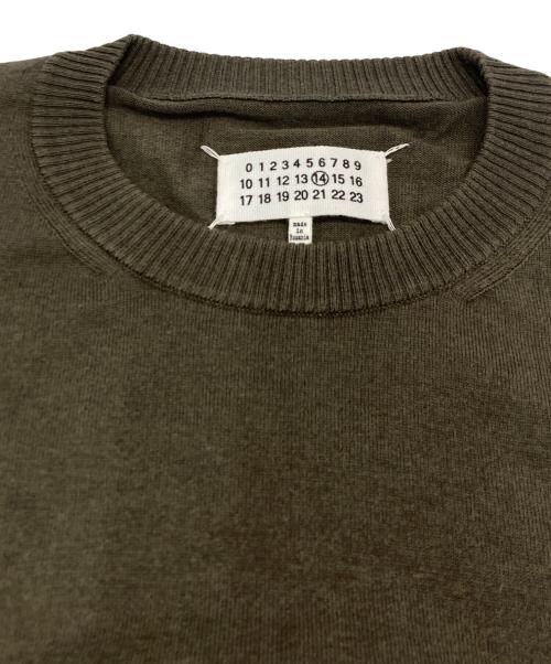 Maison Margiela（メゾンマルジェラ）Maison Margiela (メゾンマルジェラ) エルボーパッチニット グリーン サイズ:SIZE XLの古着・服飾アイテム