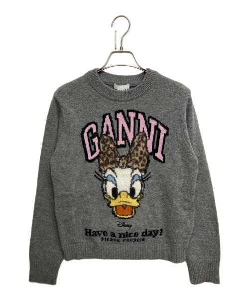 GANNI（ガニー）Ganni (ガニー) Daisy Duck Graphic Wool Jumper グレー サイズ:SIZE XS 未使用品の古着・服飾アイテム