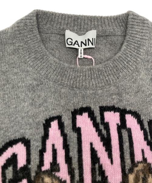 GANNI（ガニー）Ganni (ガニー) Daisy Duck Graphic Wool Jumper グレー サイズ:SIZE XS 未使用品の古着・服飾アイテム