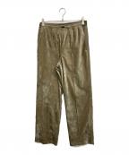 TOGA VIRILISトーガ ビリリース）の古着「VELVET TRACK PANTS」｜カーキ