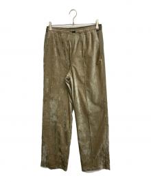 TOGA VIRILIS（トーガ ビリリース）の古着「VELVET TRACK PANTS」｜カーキ