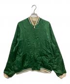 TOGA VIRILISトーガ ビリリース）の古着「RAYON SATIN SOUVENIR JACKET」｜グリーン
