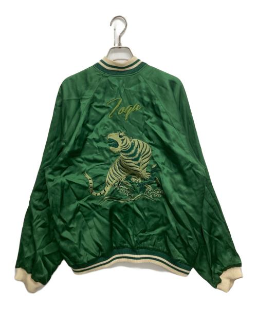TOGA VIRILIS（トーガ ビリリース）TOGA VIRILIS (トーガ ビリリース) RAYON SATIN SOUVENIR JACKET グリーン サイズ:SIZE　46の古着・服飾アイテム