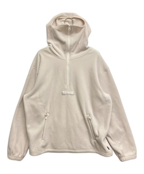 SUPREME（シュプリーム）Supreme (シュプリーム) Polartec Facemask Half Zip Hooded Sweatshirt/ポーラテックフェイスマスクハーフジップフーデッドスウェットシャツ ブラウン サイズ:SIZE　Mの古着・服飾アイテム