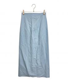 AURALEE（オーラリー）の古着「HARD TWIST WOOL DOBBY SKIRT」｜ブルー