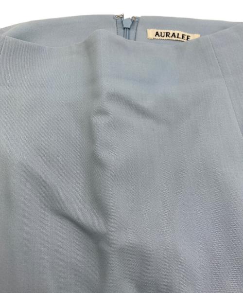 AURALEE（オーラリー）AURALEE (オーラリー) HARD TWIST WOOL DOBBY SKIRT ブルー サイズ:SIZE 0の古着・服飾アイテム