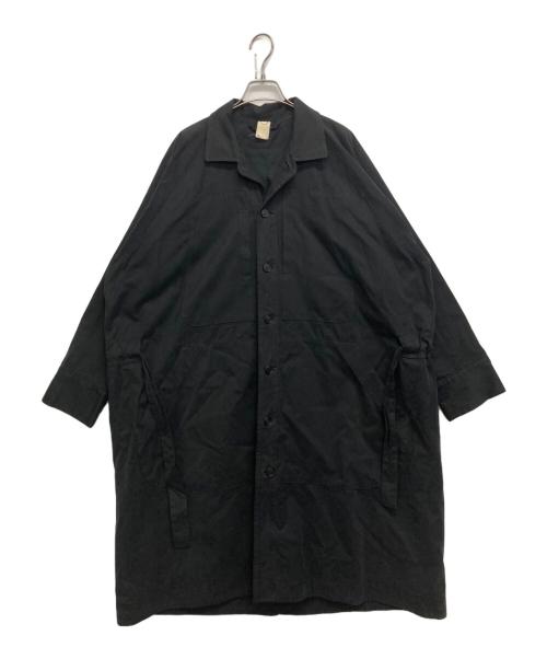 O project（オープロジェクト）O project (オープロジェクト) デザインロングコート ブラック サイズ:SIZE　Mの古着・服飾アイテム