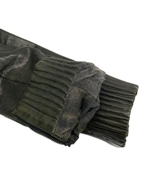 ISAMU KATAYAMA BACKLASH（イサムカタヤマ・バックラッシュ）ISAMU KATAYAMA BACKLASH (イサムカタヤマ・バックラッシュ) ジャパンホース ブルゾン レザージャケット ブラック サイズ:SIZE Lの古着・服飾アイテム