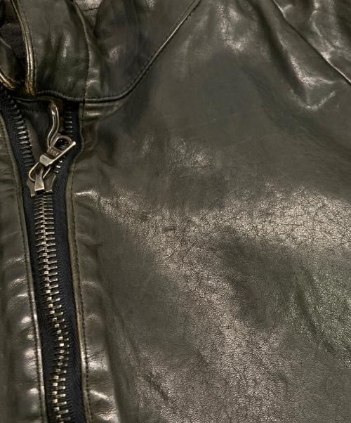 ISAMU KATAYAMA BACKLASH（イサムカタヤマ・バックラッシュ）ISAMU KATAYAMA BACKLASH (イサムカタヤマ・バックラッシュ) ジャパンホース ブルゾン レザージャケット ブラック サイズ:SIZE Lの古着・服飾アイテム