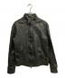 ISAMU KATAYAMA BACKLASH（イサムカタヤマ・バックラッシュ）の古着「ジャパンホース ブルゾン レザージャケット」｜ブラック