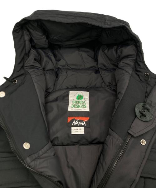SIERRA DESIGNS（シエラデザインズ）SIERRA DESIGNS (シエラデザインズ) NANGA (ナンガ) ROCOCO (ロココ) マウンパダウンジャケット ブラック サイズ:SIZE　L 未使用品の古着・服飾アイテム