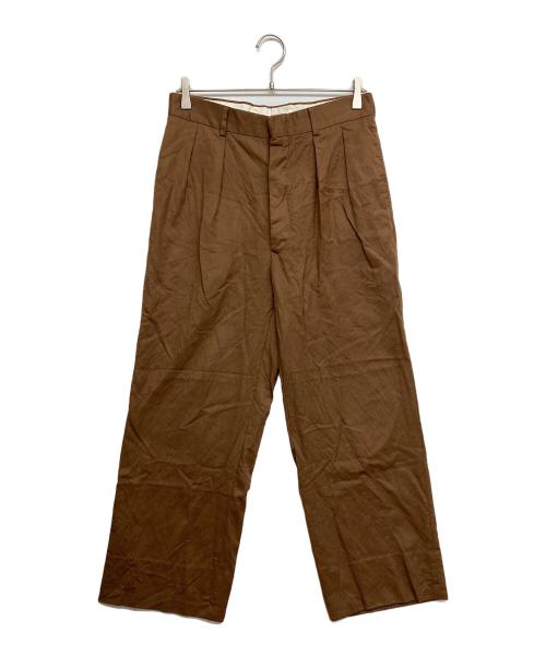 ZINS（ザンス）ZINS (ザンス) TOMORROW LAND (トゥモローランド) スラックス ブラウン サイズ:40の古着・服飾アイテム