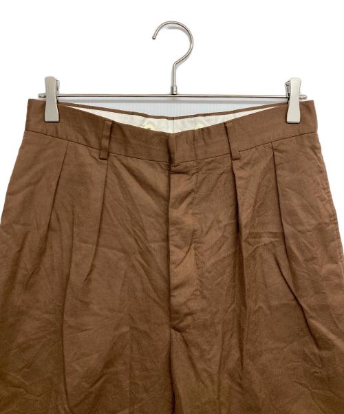 ZINS（ザンス）ZINS (ザンス) TOMORROW LAND (トゥモローランド) スラックス ブラウン サイズ:40の古着・服飾アイテム