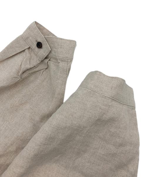 HUIS（ハウス）HUIS (ハウス) シャトルリネンバンドカラーワイドワンピース ベージュ サイズ:SIZE Freeの古着・服飾アイテム