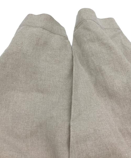 HUIS（ハウス）HUIS (ハウス) シャトルリネンバンドカラーワイドワンピース ベージュ サイズ:SIZE Freeの古着・服飾アイテム