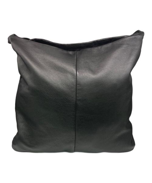 SOLAMONAT（ソラモナ）SOLAMONAT (ソラモナ) TIDE WAY (タイドウェイ) レザーショルダーバッグ ブラックの古着・服飾アイテム