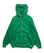 AURALEEオーラリー）の古着「SUPER MILLED SWEAT ZIP PARKA」｜グリーン