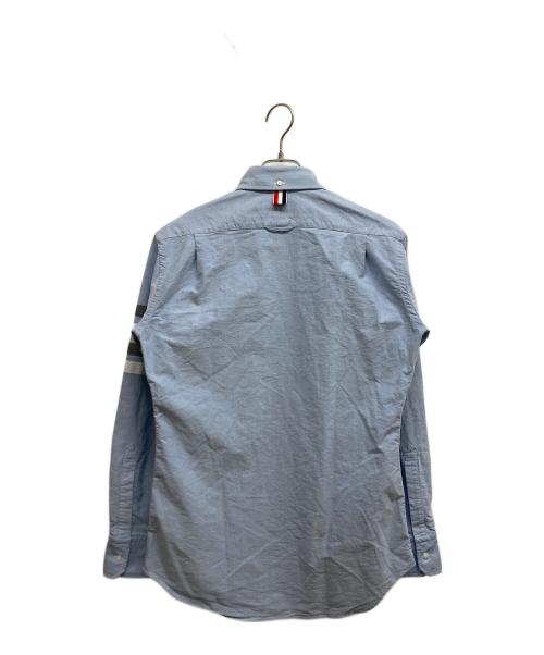 THOM BROWNE. NEW YORK（トムブラウン ニューヨーク）THOM BROWNE. NEW YORK (トムブラウン ニューヨーク) オックスフォード 4BAR シャツ ネイビー サイズ:2の古着・服飾アイテム