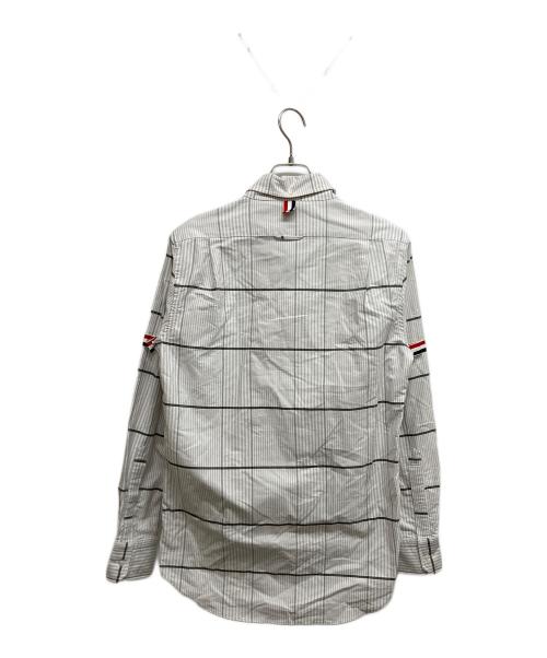 THOM BROWNE. NEW YORK（トムブラウン ニューヨーク）THOM BROWNE. NEW YORK (トムブラウン ニューヨーク) RWBアームバンド オックスフォードシャツ ホワイト サイズ:1の古着・服飾アイテム
