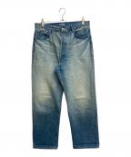AURALEEオーラリー）の古着「Selvedge Faded Heavy Denim Wide Pants」｜インディゴ
