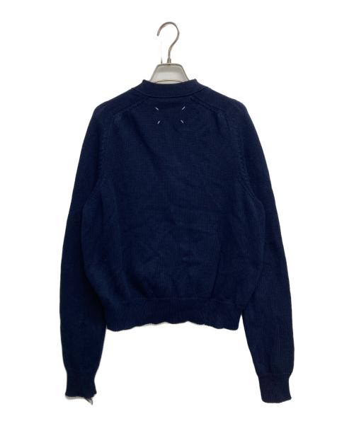 Maison Margiela（メゾンマルジェラ）Maison Margiela (メゾンマルジェラ) デストロイ ダメージ加工 コットンカーディガン ネイビー サイズ:SIZE　Sの古着・服飾アイテム