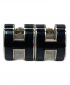 HERMESエルメス）の古着「Mini Pop H ミニポップアッシュピアス」｜ブラック(ノアール)
